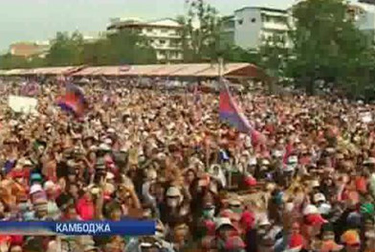 В Камбодже швеи вышли на забастовку