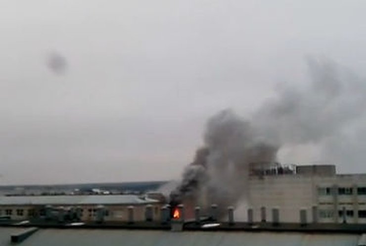 Появилось видео горящего харьковского завода