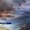 Из-за жары в Австралии бушуют мощные лесные пожары