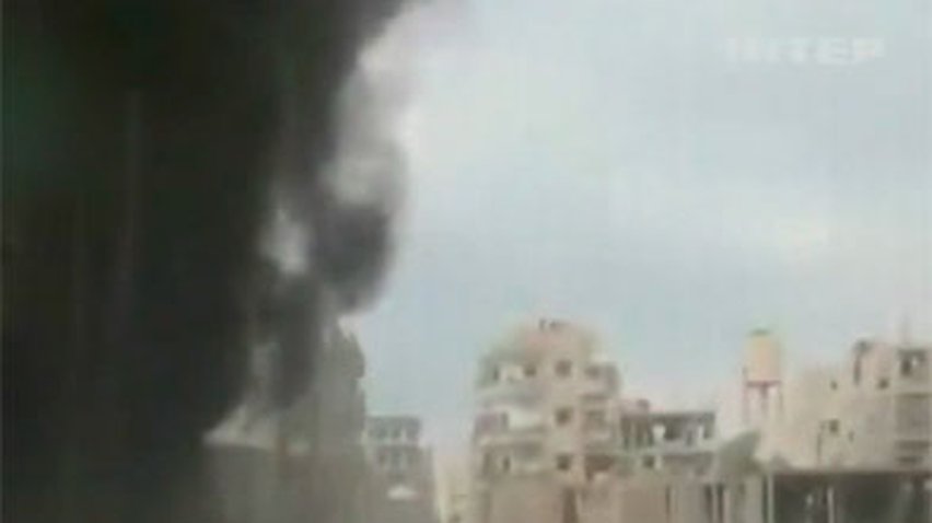В Сети появилось видео уничтожения вертолета в небе Сирии
