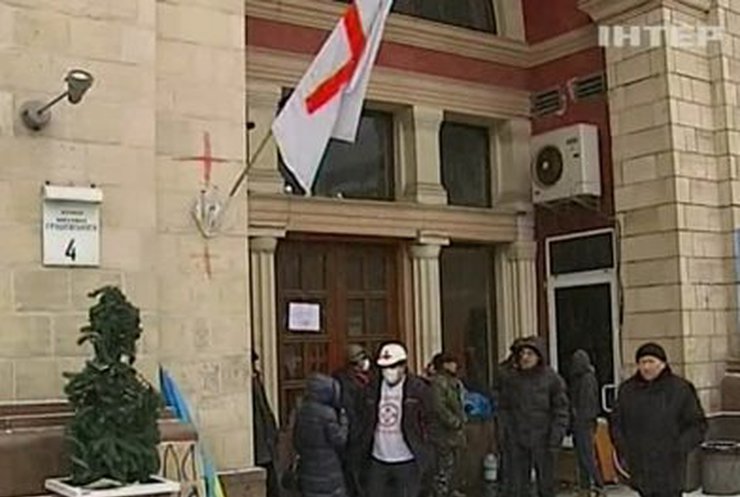 В Доме профсоюзов протестующие открыли госпиталь