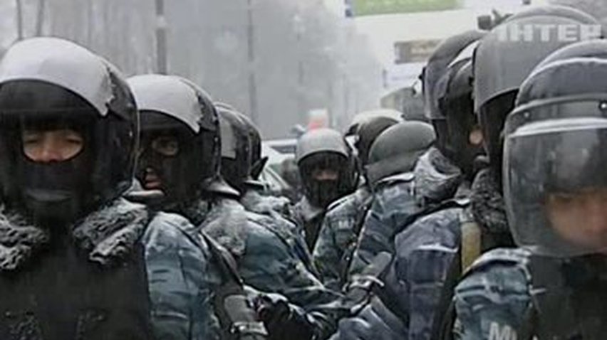 Бойцы "Беркута" на Грушевского не знают, что ждать от протестующих