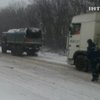 На Буковине грузовики тонут в снегу