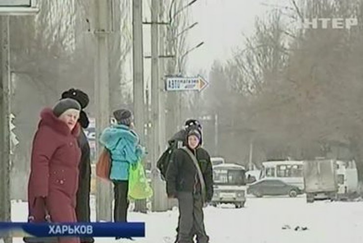 Регионы Украины засыпает снегом