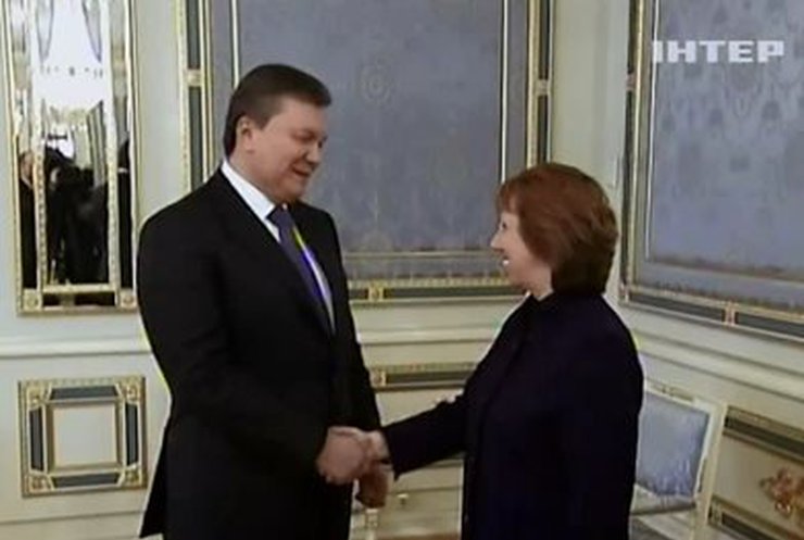 Виктор Янукович встретился с Кэтрин Эштон