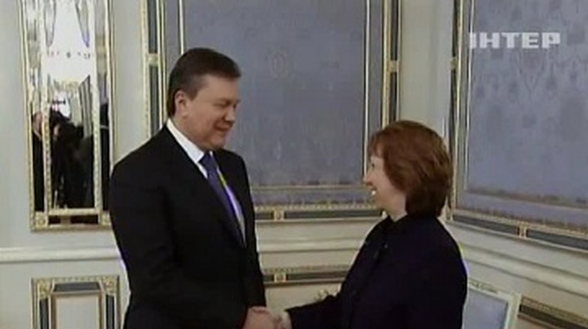 Сегодня Янукович встретился с Кэтрин Эштон