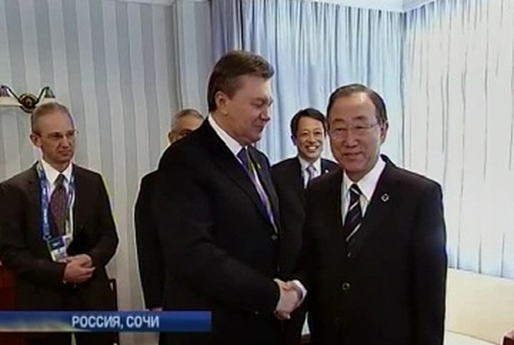 В Сочи президент встретился с генсеком ООН