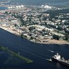 Горит Рижский свободный порт