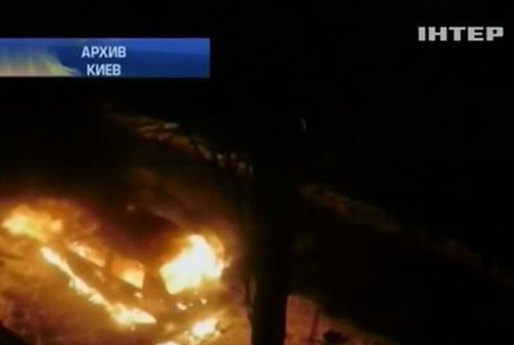В Ривном сожгли автомобиль активиста Майдана