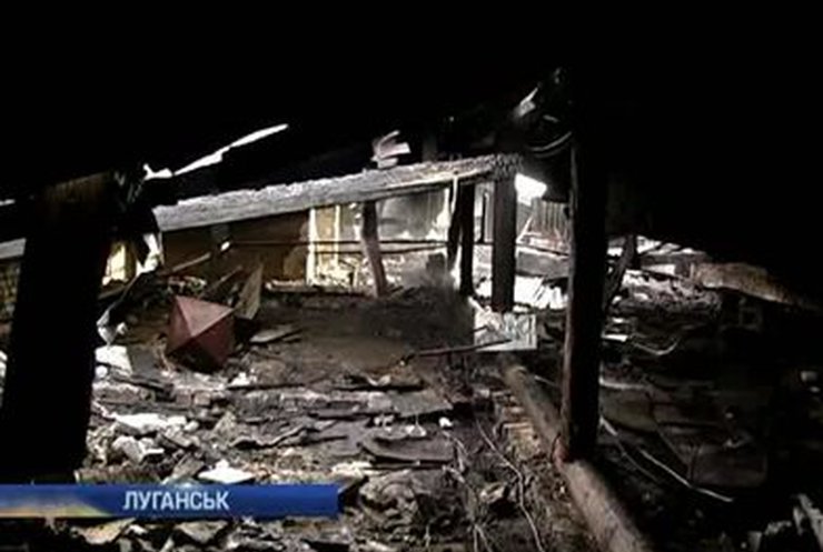В Луганске горела пятиэтажка