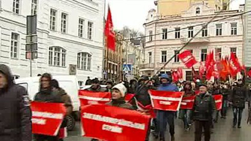 Кличко присоединился к шествию митингующих по Киеву