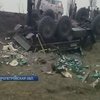 Под Днепропетровском перевернулся автобус с десантниками