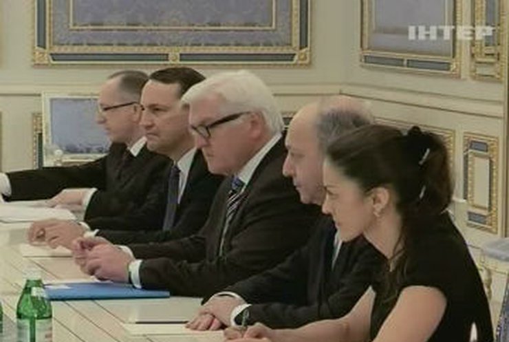 Янукович встретился с главами МИДа стран ЕС