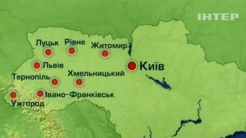 На Западной Украине захваченными остаются здания ОГА и милиции