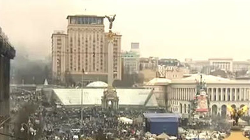 Происходящее на Майдане: Эксклюзивное видео