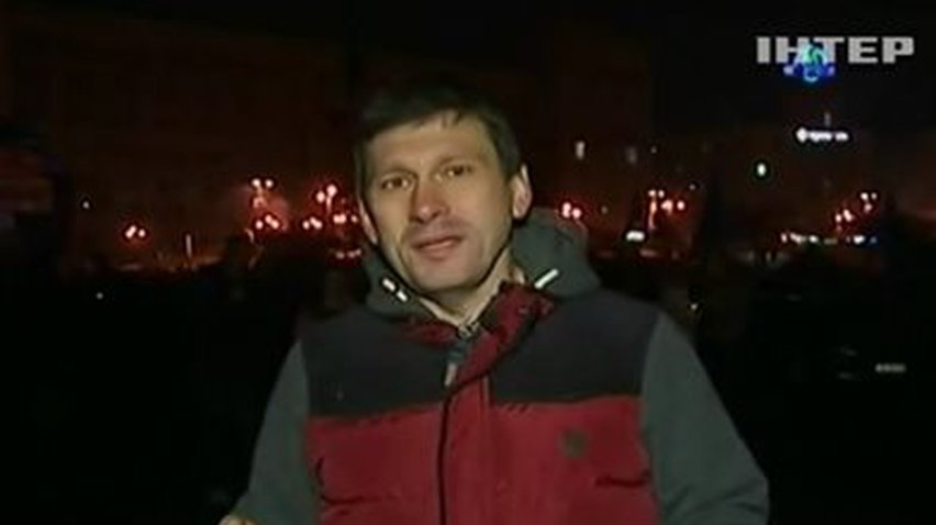 На Майдане сегодня отпевали погибших
