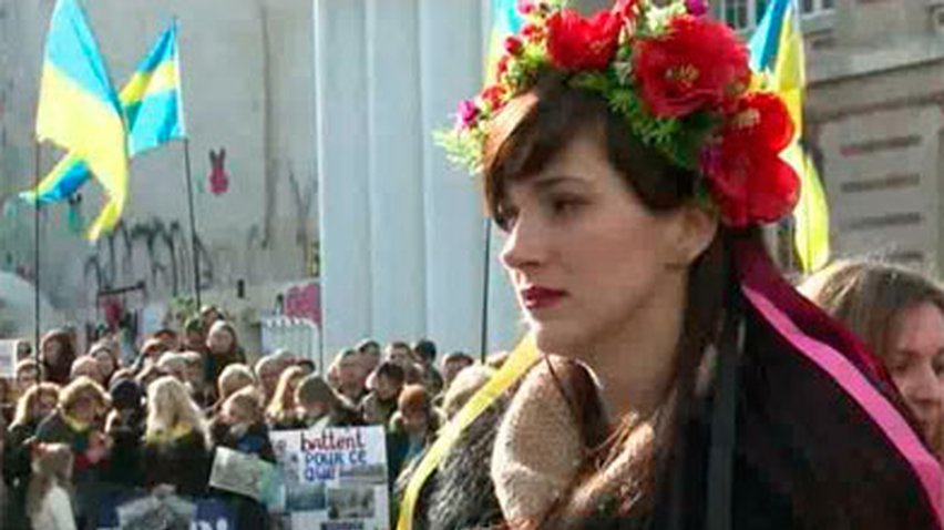 В Париже почтили память погибших украинцев