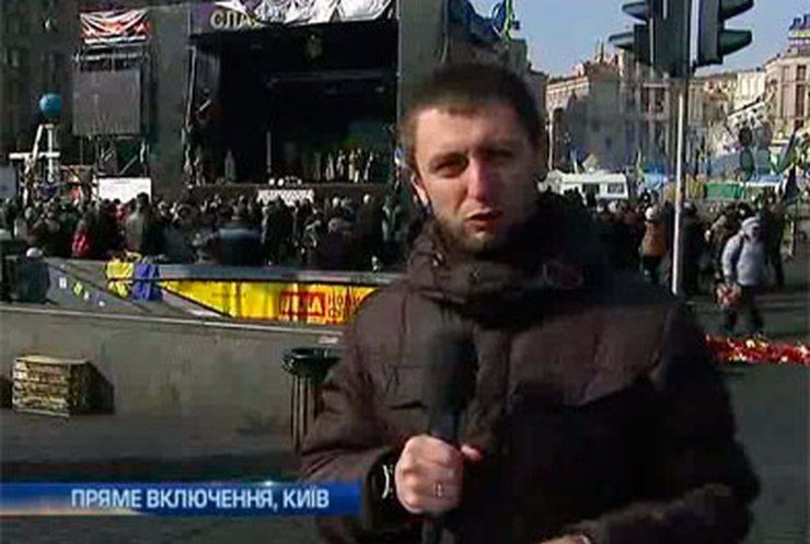 На Майдане ждут выступления политиков
