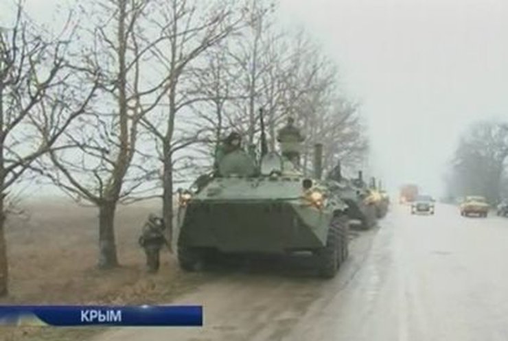 На дорогах в Крым установлены блокпосты