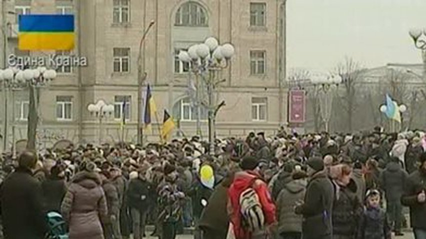 Народные вече прошли в большинстве областных центров Украины