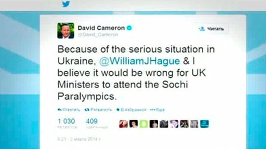Великобритания бойкотирует Паралимпийские игры