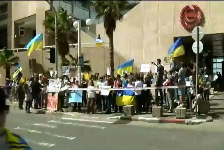 Жители Тель-Авива поддержали Украину