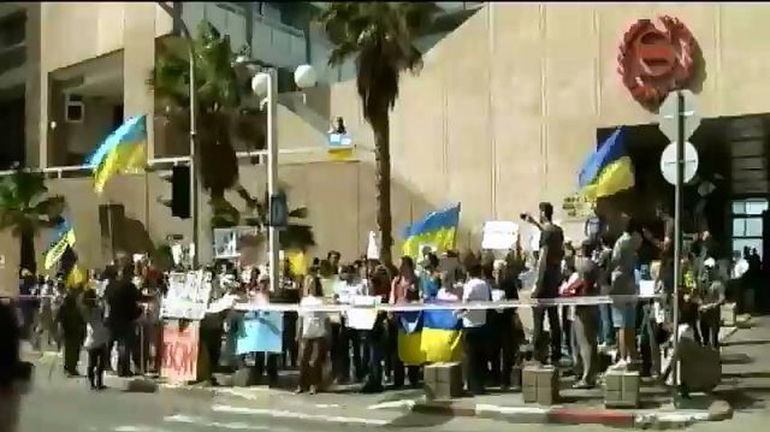 Жители Тель-Авива поддержали Украину