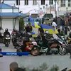 Ужгородские байкеры провели акцию в поддержку единой Украины