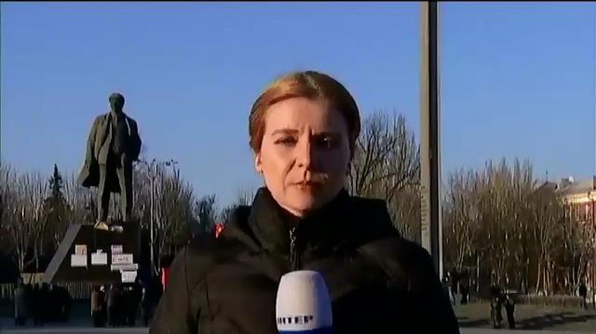 В Донецке неизвестные разгромили палаточный городок пророссийских активистов