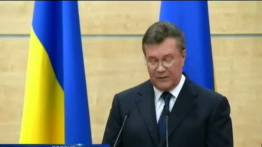 Янукович снова выступил перед журналистами