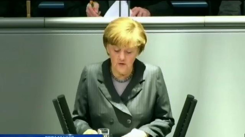 Германский канцлер выступила в Бундестаге с речью об Украине