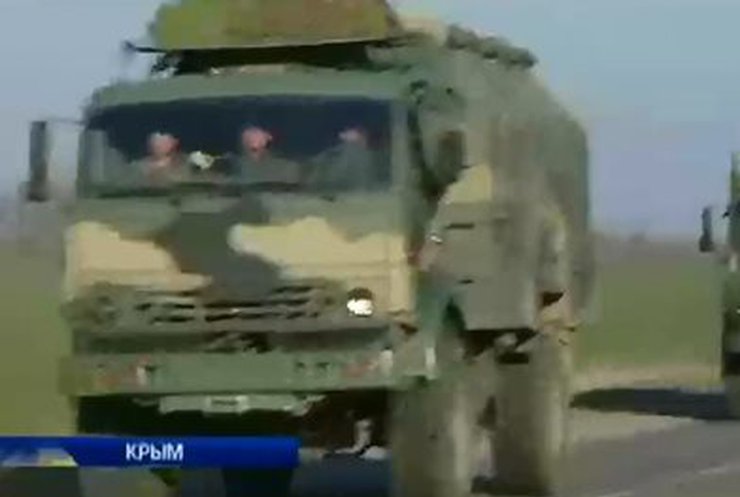 В Крыму наблюдалось массовое передвижение военной техники