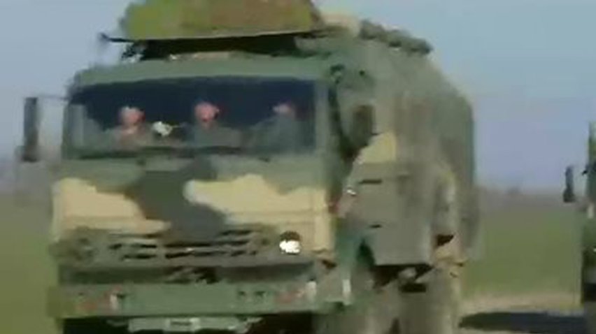 В Крыму наблюдалось массовое передвижение военной техники