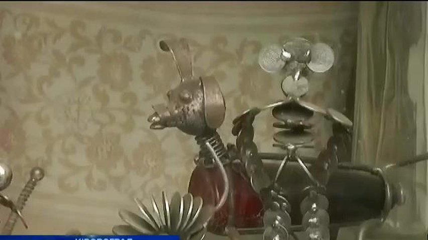 В Кировограде мастер превращает металлолом в произведения искусства