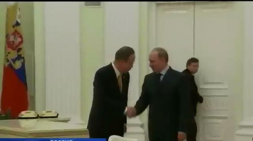 Генсек ООН Пан Ги Мун провел встречу с Путиным
