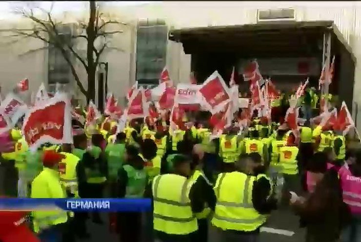 В Германии бастуют работники аэропортов