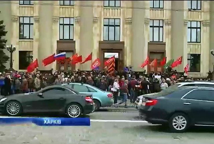 Харьковский антимайдан разогнал митинг против сепаратизма