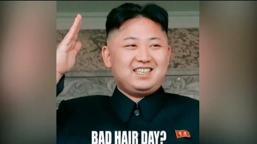 Британский парикмахер сделал рекламный плакат с Ким Чен Ыном