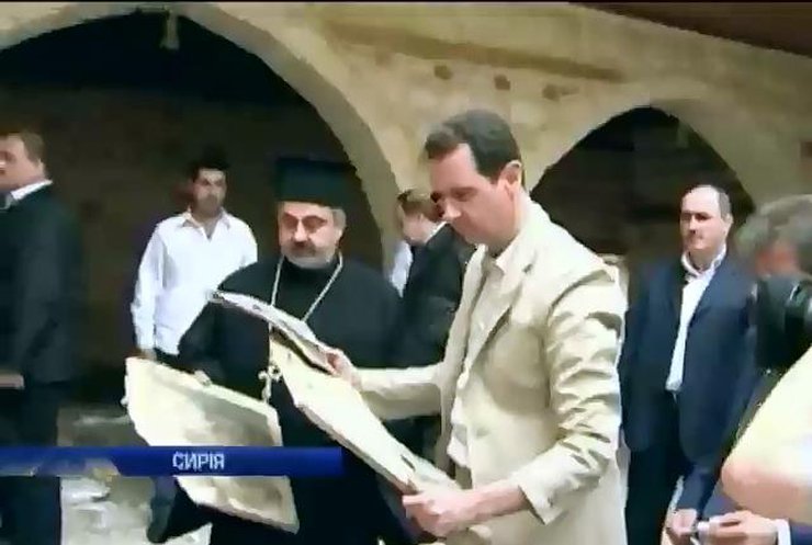 Башар Асад посетили священний город христиан - Маалулу