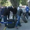 Майдан в Ривне переехал под здание УВД (видео)