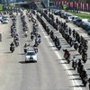 Мотобайкеры Германии прокатились с огнем в память о погибших на дорогах
