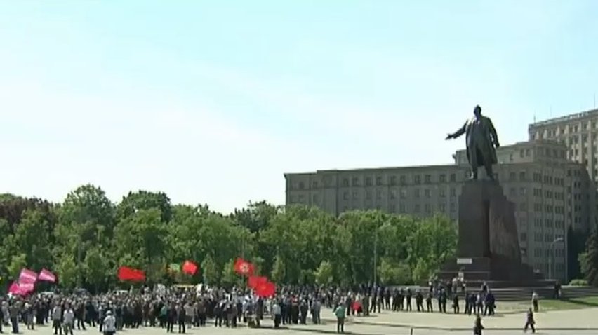 В Харькове митинговали сторонники федерализации