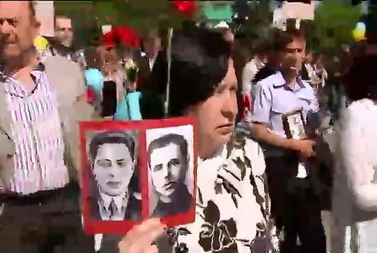 Киевляне вспоминили тех, кто сражался за Победу (видео)
