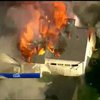 Взрыв сравнял с землей дом в США (видео)