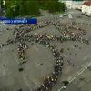 В Чернигове "живой велосипед" побил рекорд Украины