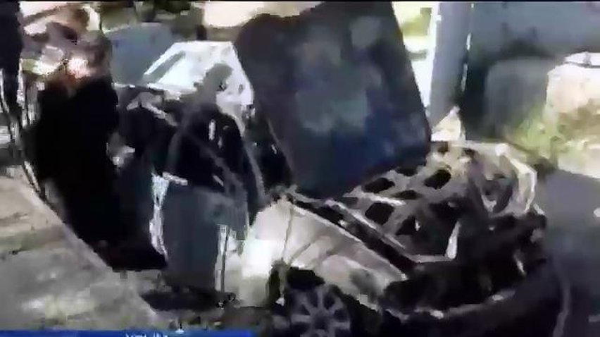 Взрыв автомобиля в Симферополе может оказаться терактом (видео)