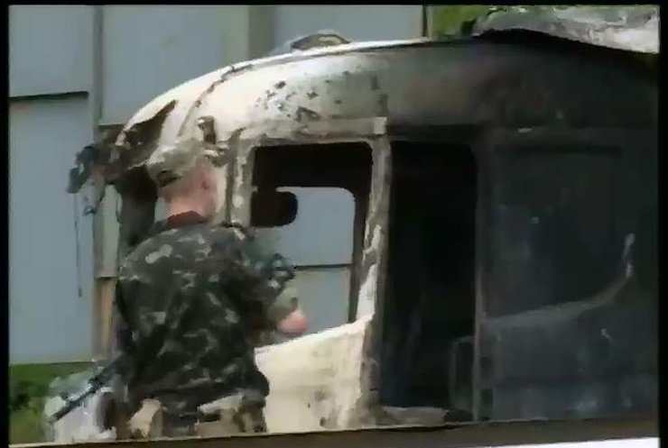 Террористы используют артиллерийскую установку для обстрела Славянска (видео)