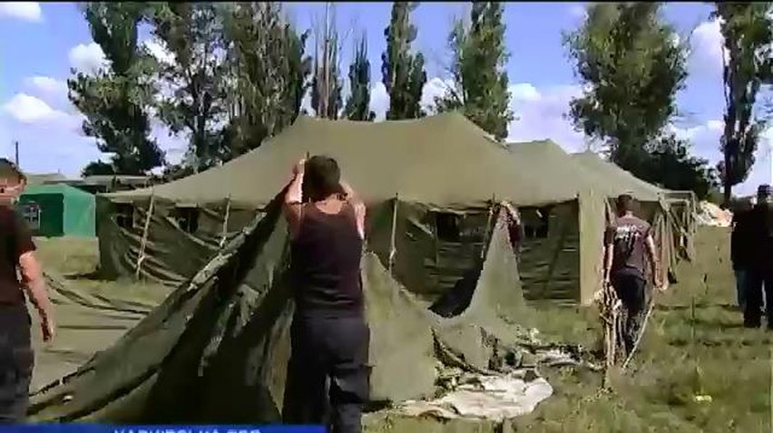 На Харківщині для 17 тисяч біженців побудували табір із спартанськими умовами