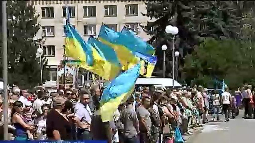 Сміла прощалася з командиром загону батальйону "Айдар" Євгеном Войцехівським