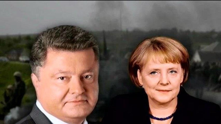 Порошенко у телефонній розмові з Меркель запевнив, що готовий до припинення вогню